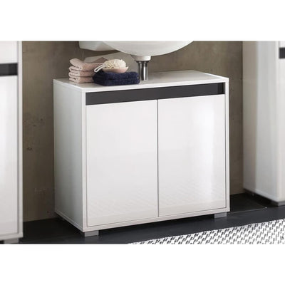 Trendteam Color Sink Vanity Unit Sol White