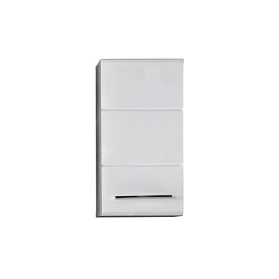 Trendteam Storage Wall Cabinet Nano White and Cement Grey