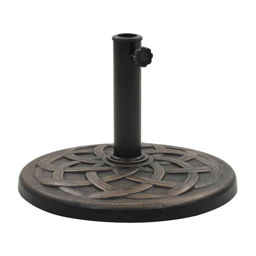 Parasol Base Round Polyresin 11 kg Bronze