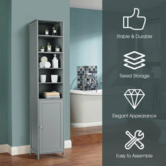 7-Tier Tall Freestanding Cabinet-Grey