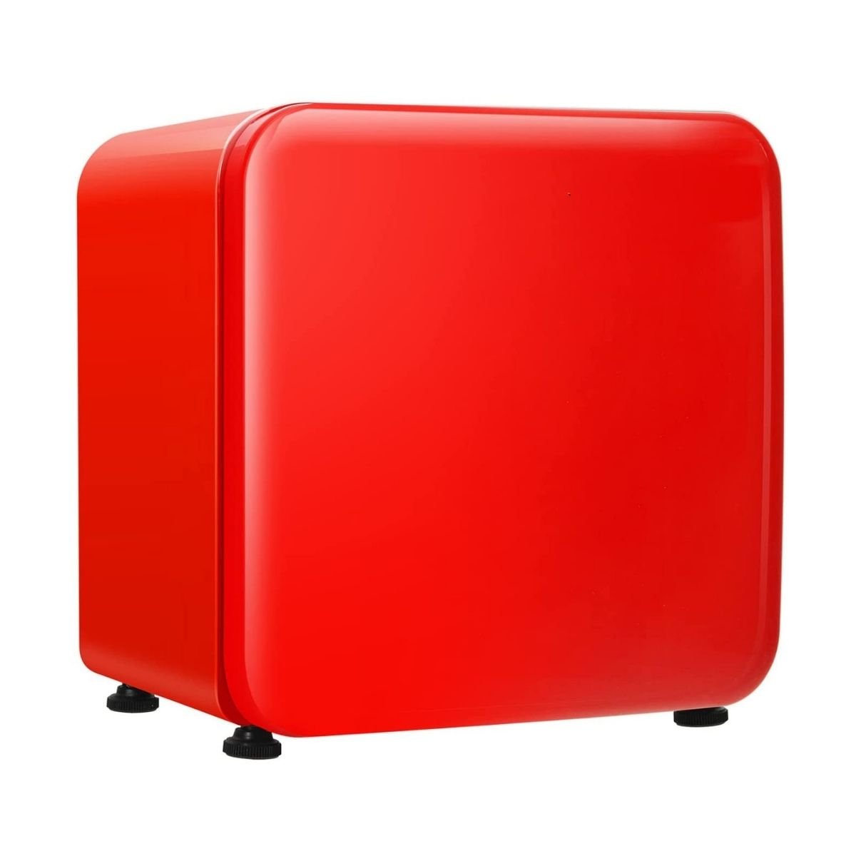 0~10‚ÑÉ Compact Refrigerator with Reversible Door for Dorm Apartment-Red