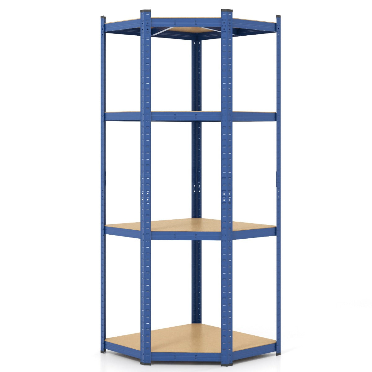 4-Tier Corner Shelving Unit 720KG Heavy Duty for Warehouse Pantry Shed and Kitchen-Blue