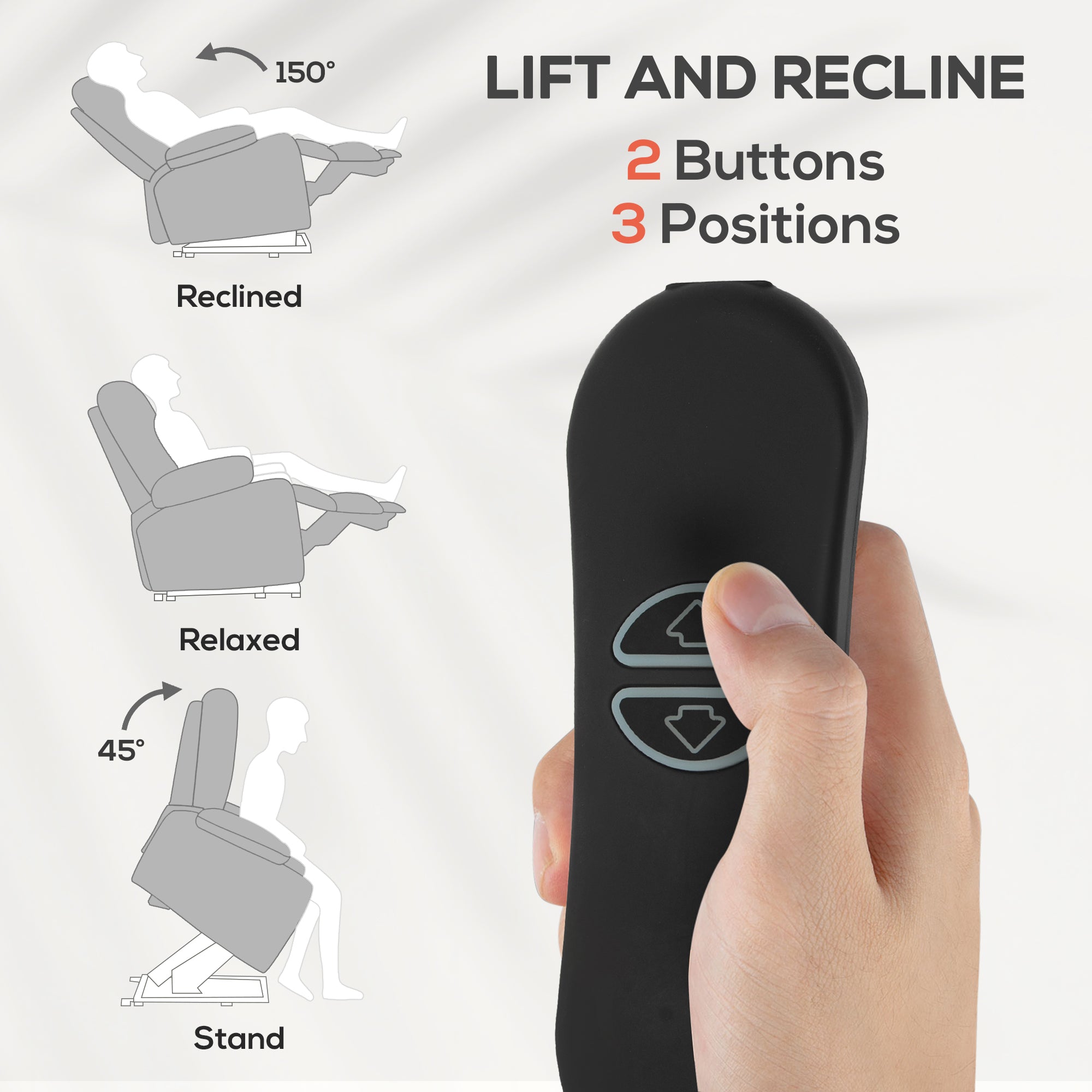 HOMCOM Velvet-Feel Electric Riser Recliner Chair - Grey