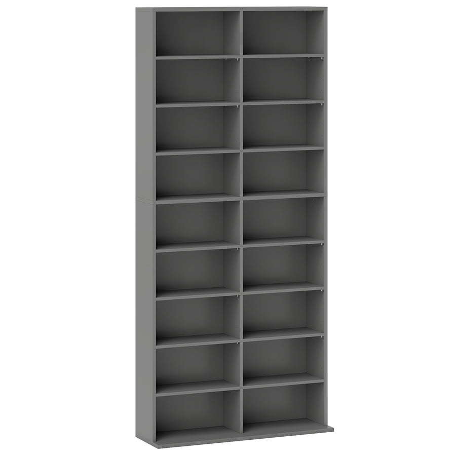 HOMCOM 640 CD Storage Tower - Grey