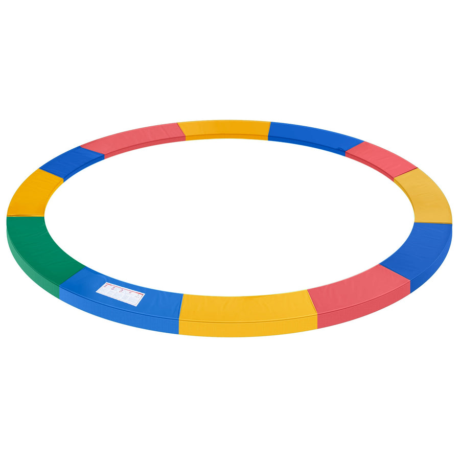 HOMCOM 12FT Replacement Trampoline Pad Thick Foam Safety Ø366cm Spring Cover Bounce Padding - Multi Coloured