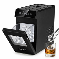 5 cm Ice Ball Maker with Self-Cleaning and 8H Timer for Whiskey Bourbon-Black