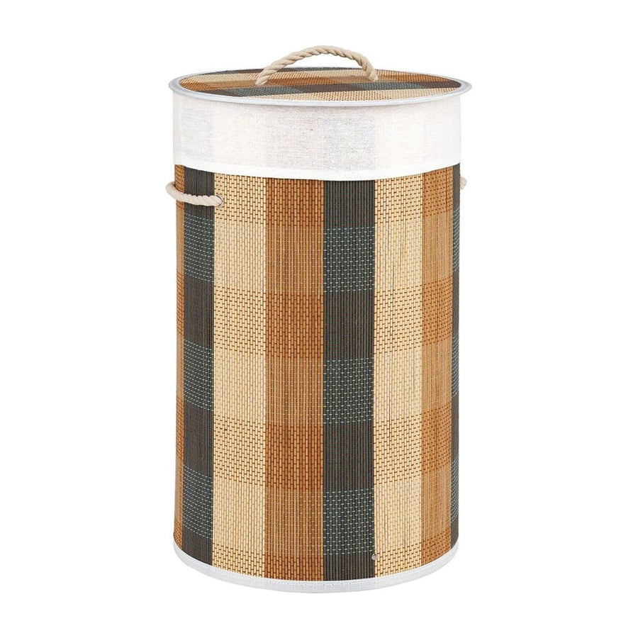 50 L 3-handle Laundry Hamper with Removable and Machine-Washable Liner for Blankets-Multicolor