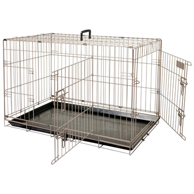 FLAMINGO Pet Crate Ebo Metallic Brown 109x70x77 cm 517583