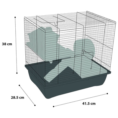 FLAMINGO Hamster Cage Enzo 2 41.5x28.5x38 cm Bordeaux