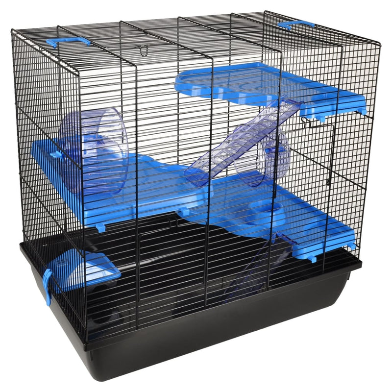 FLAMINGO Hamster Cage Jaro 4 58x38x55 cm Black and Blue