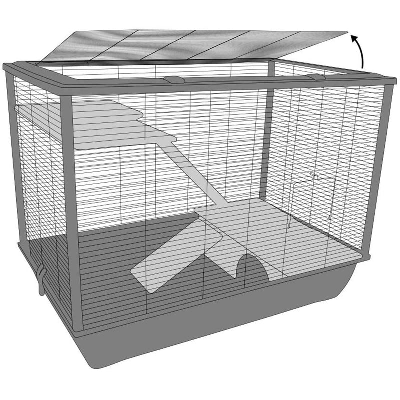 FLAMINGO Small Animal Cage Elsa Large 77x47x60cm