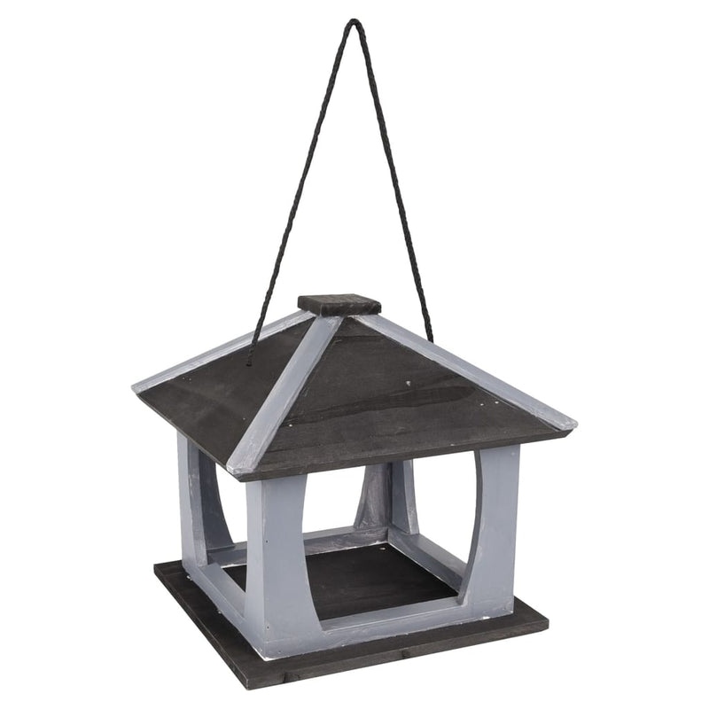 FLAMINGO Bird Table Kory Wood Grey and Black