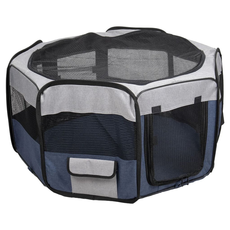 FLAMINGO Pet Playpen Flavio 84x84x43 cm M Blue