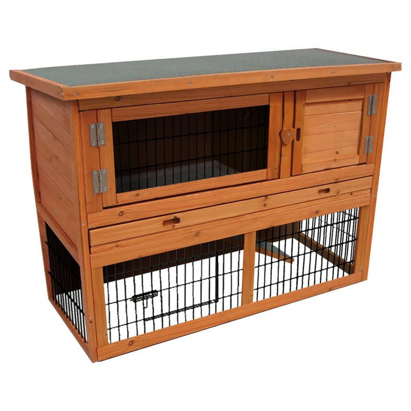 FLAMINGO Rabbit Hutch Loft 111x45x78 cm Brown