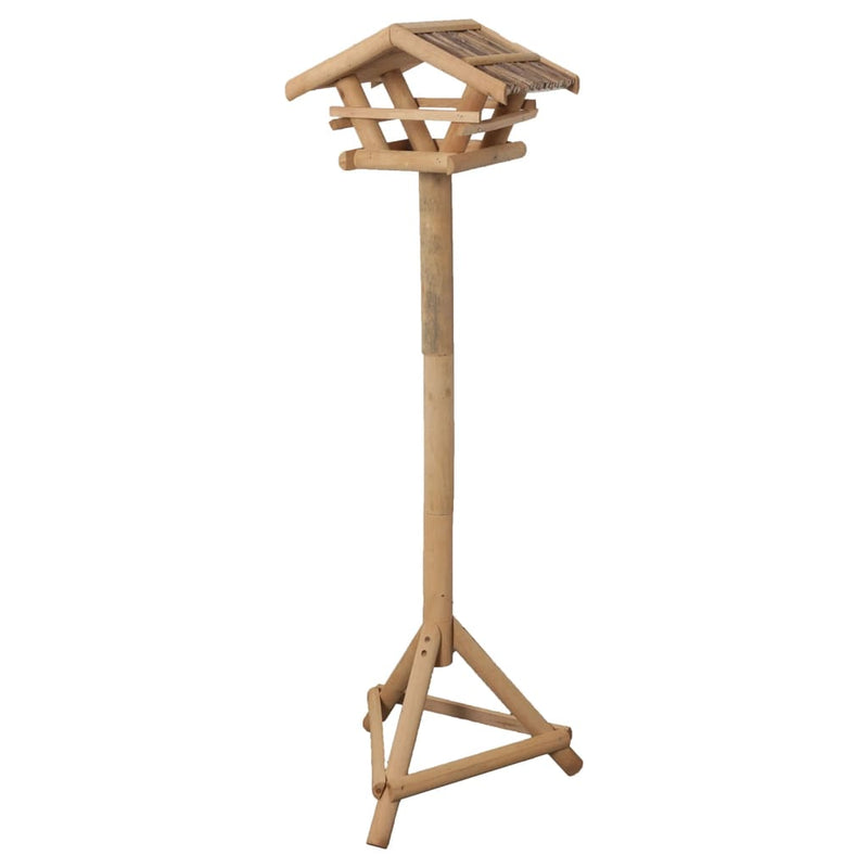 FLAMINGO Bird Table with Stand Lucar 38x28x125 cm Natural