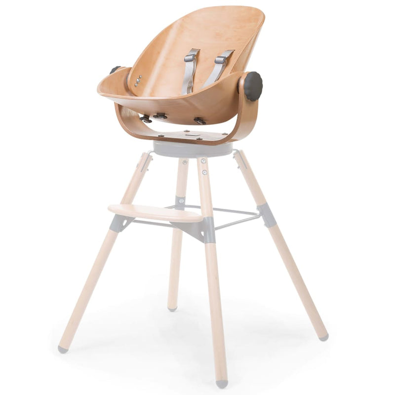 CHILDHOME High Chair Seat Evolu Newborn Wood Natural Anthracite