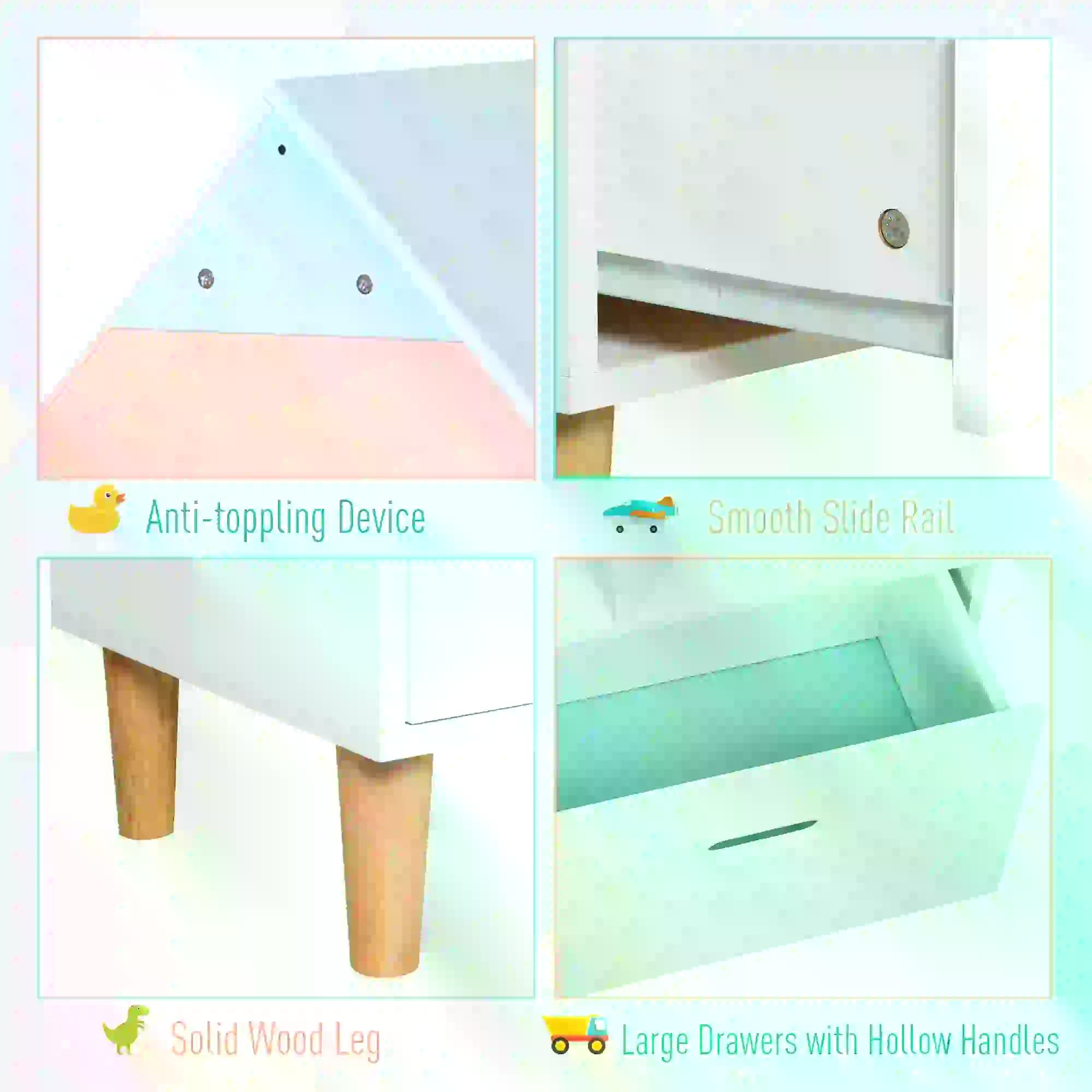 HOMCOM Kids House-Designed Bookshelf, with Drawer √¢‚Ç¨‚Äú Blue & White