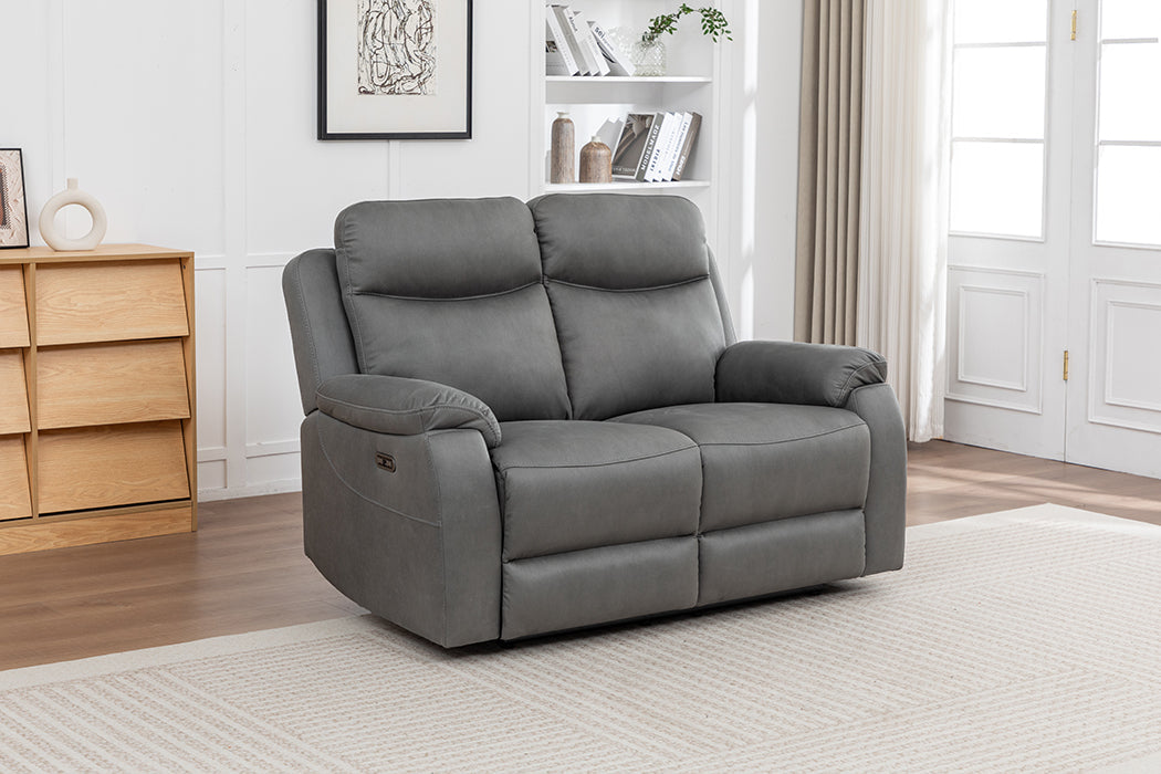 Corley 2 Seater Sofa Grey  (Recliner)