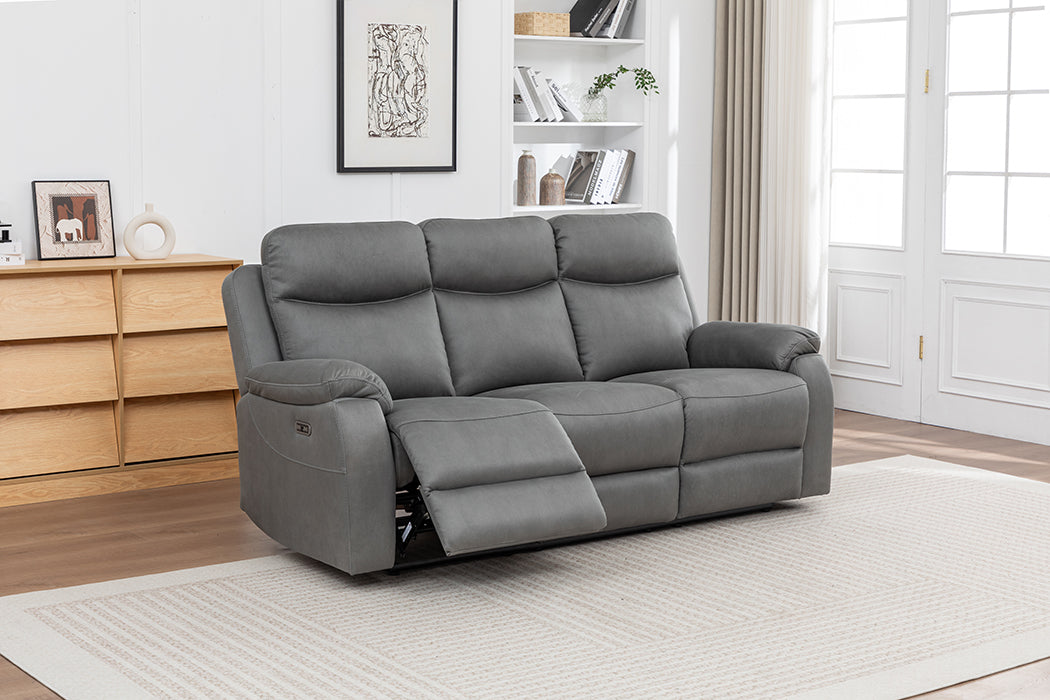 Corley 2 Seater Sofa Grey  (Recliner)