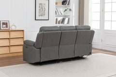 Corley 3 Seater Sofa Grey  (Recliner)