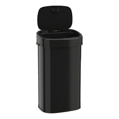 58L Trash Can with Dual-Zone Design Automatic Touchless Waste Bin-Black