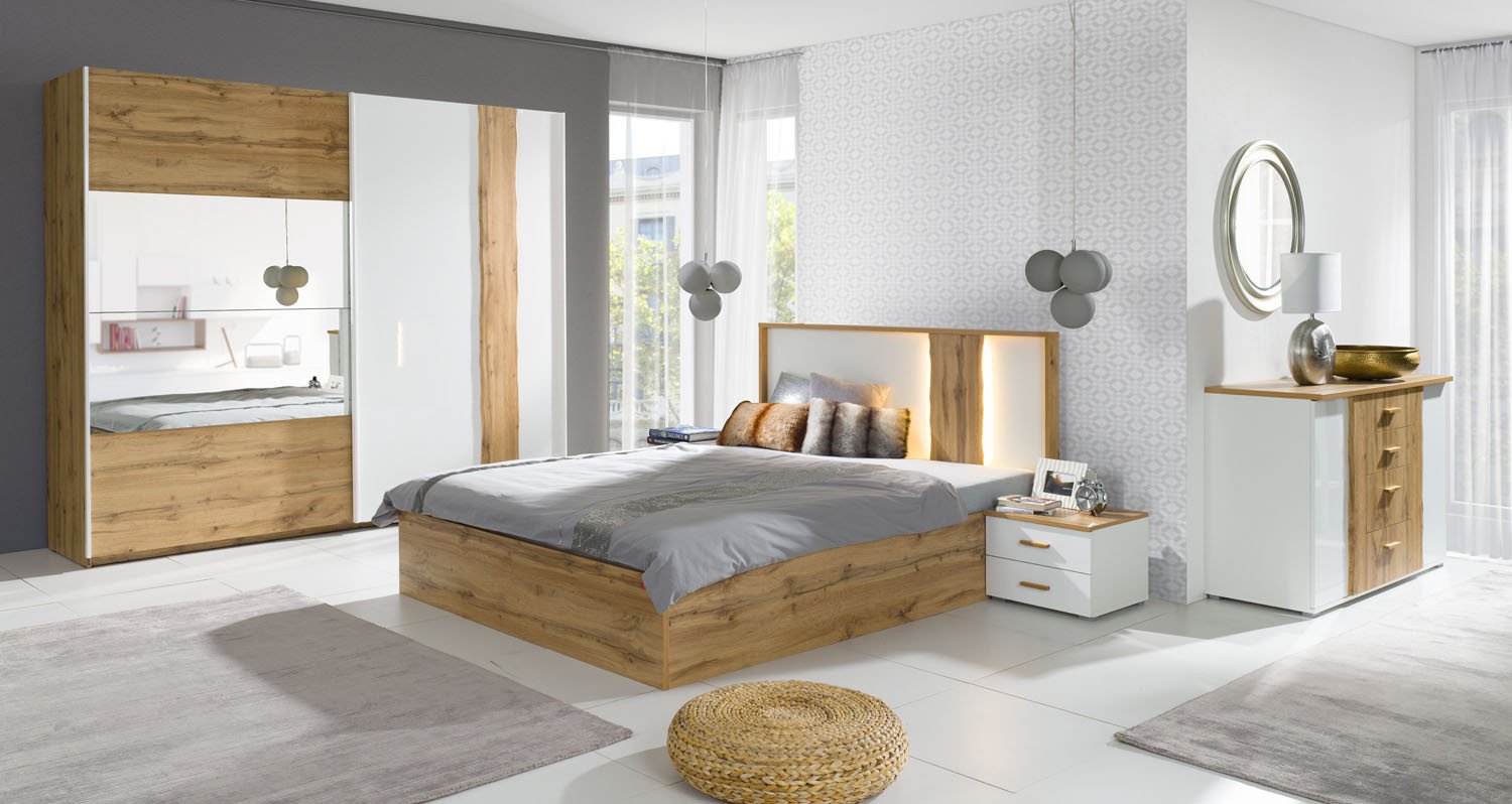 Wood WD11 Sliding Door Wardrobe 200cm