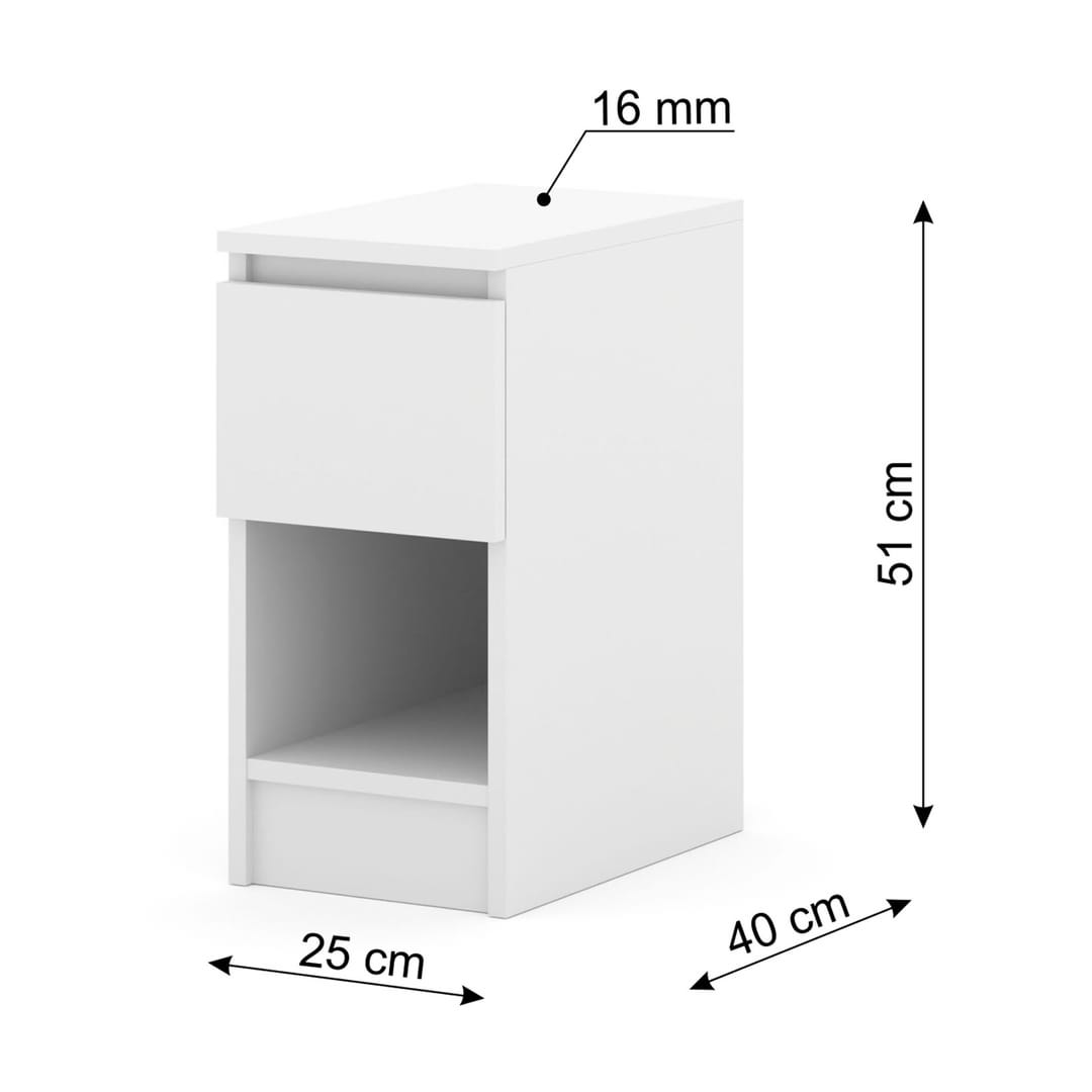 Maja Bedside Table 25cm