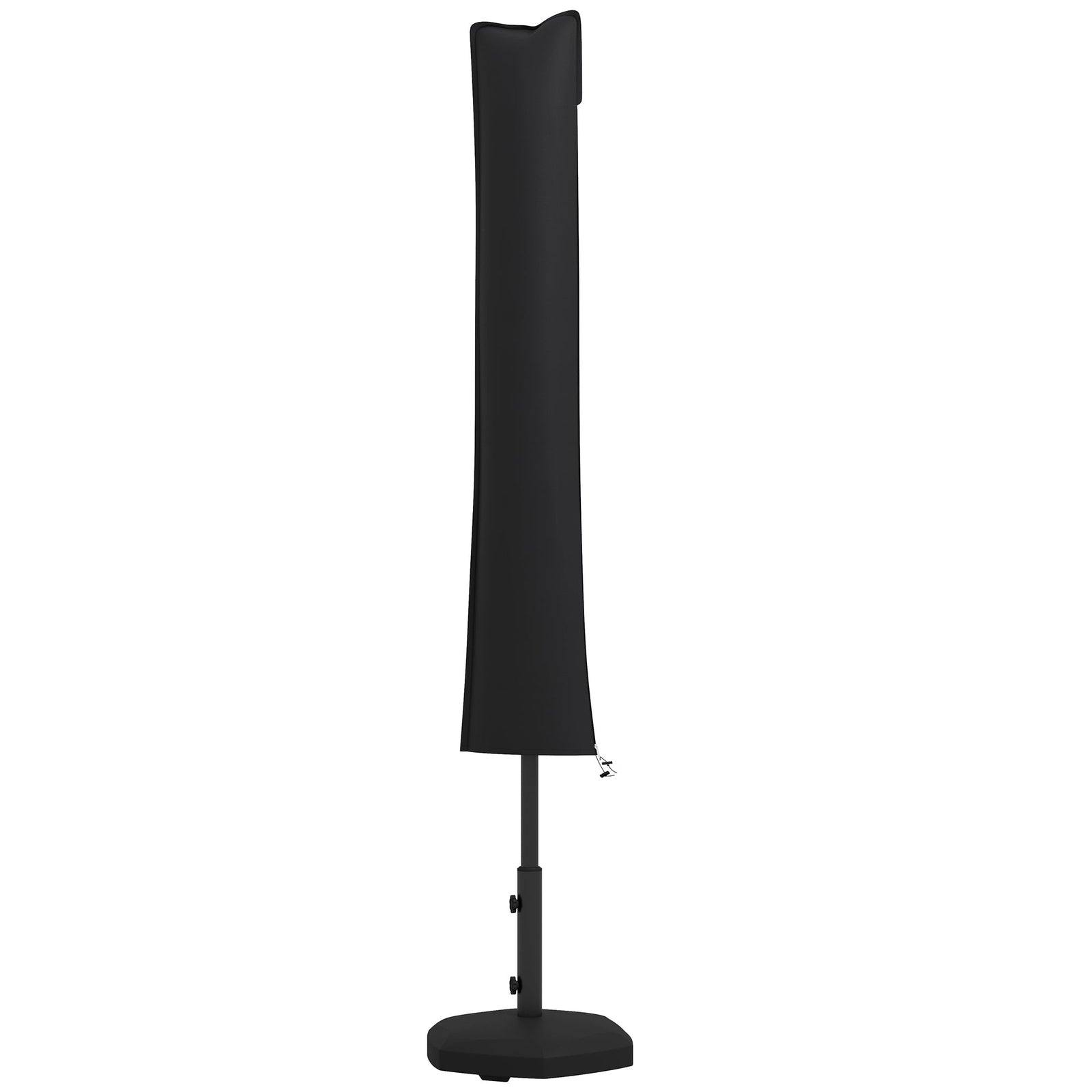 Outsunny Parasol Cover, Cantilever Umbrella Cover for 2-3.5 m Parasols, 420D Oxford Fabric Banana Umbrella Protector with Zipper for Outdoor Garden, Patio, Black