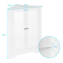 Corner Storage Cabinet Display Unit