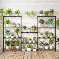 3/4/5/6-Tier Wire Shelving Unit Adjustable Metal Storage Shelves with V-shaped Shelving Rack-5-Tier-M
