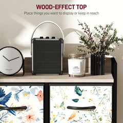 HOMCOM 5-Drawer Chest of Drawers - White