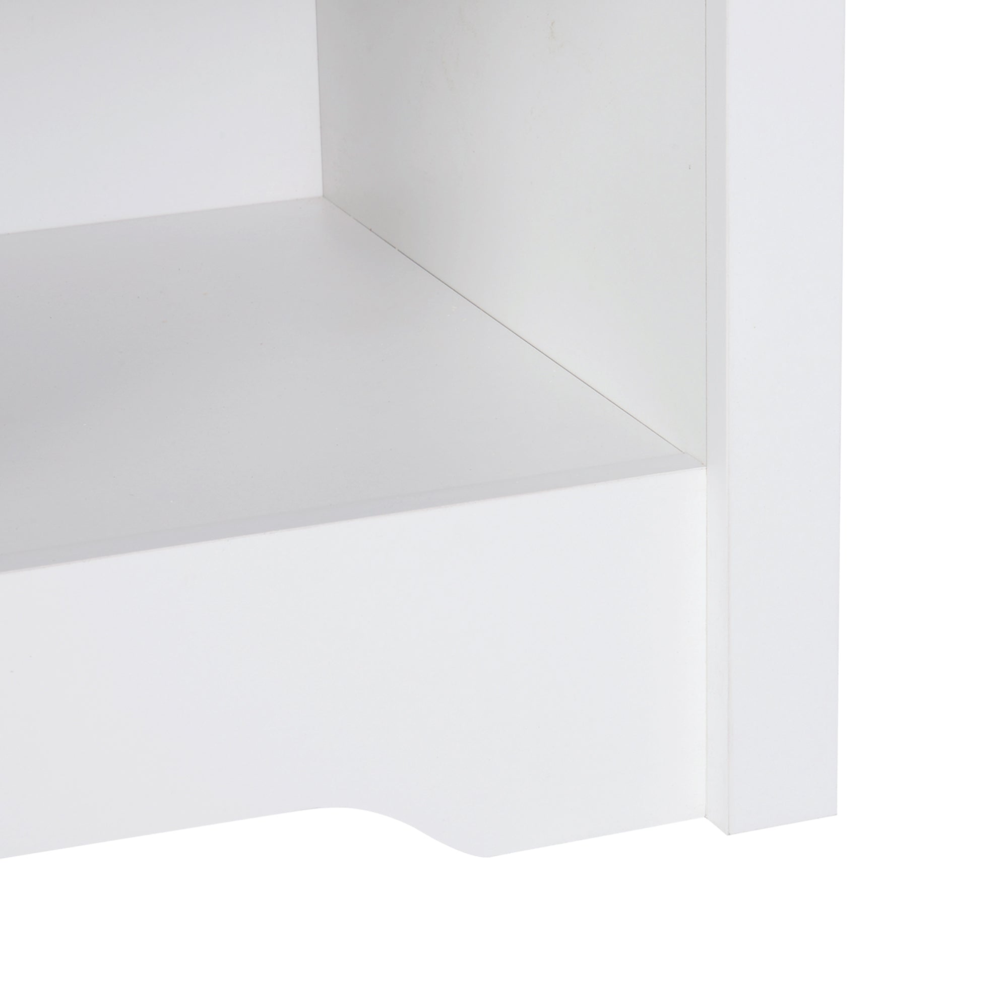 HOMCOM Bedside Table, Nightstand with Drawer and Open Shelf, End Table for Living room, Bedroom, Set of 2, White