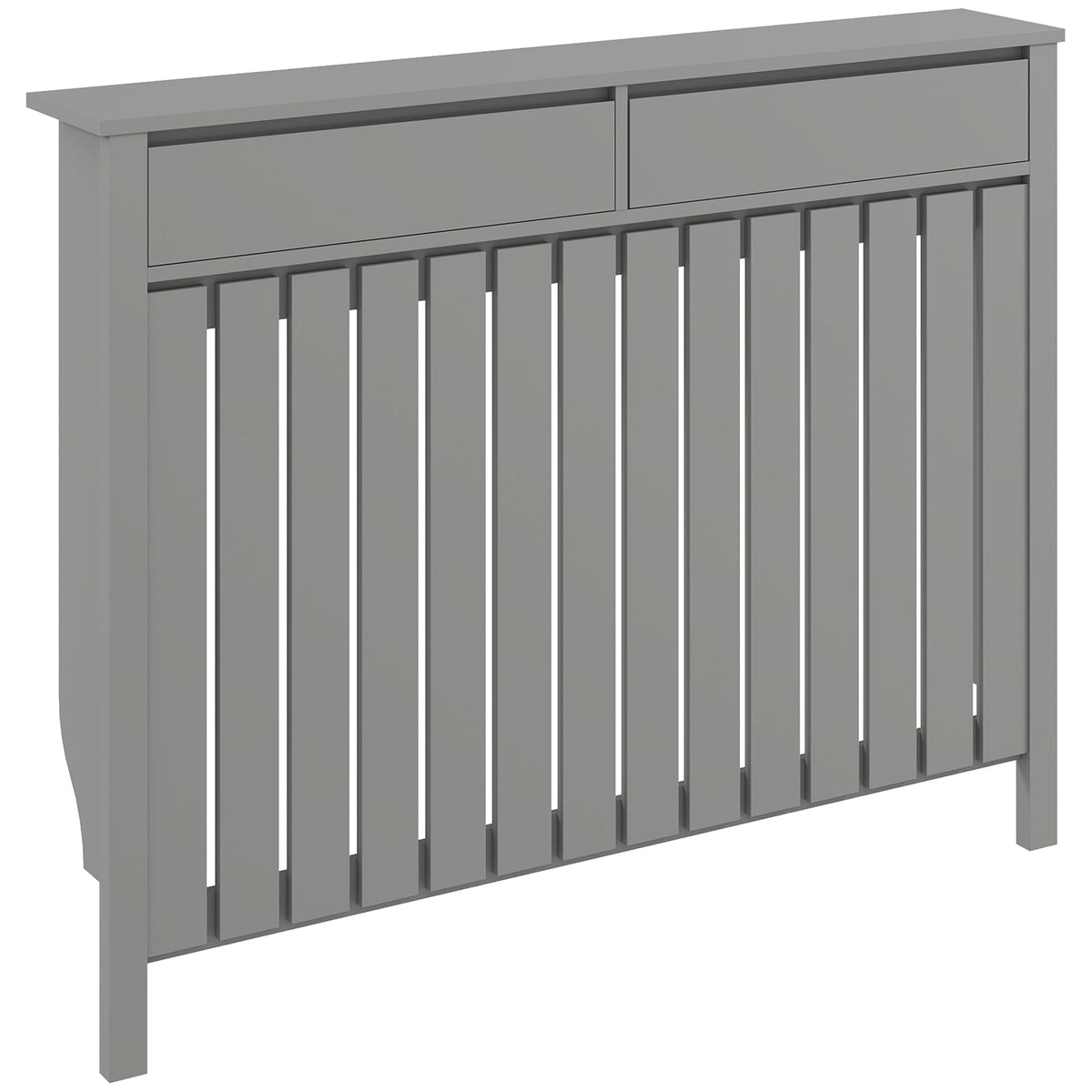 HOMCOM 93 x 119cm Modern Radiator Cover - Grey