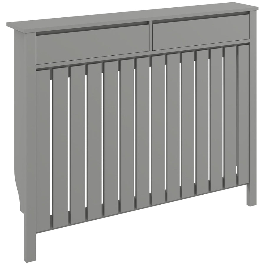 HOMCOM 93 x 119cm Modern Radiator Cover - Grey
