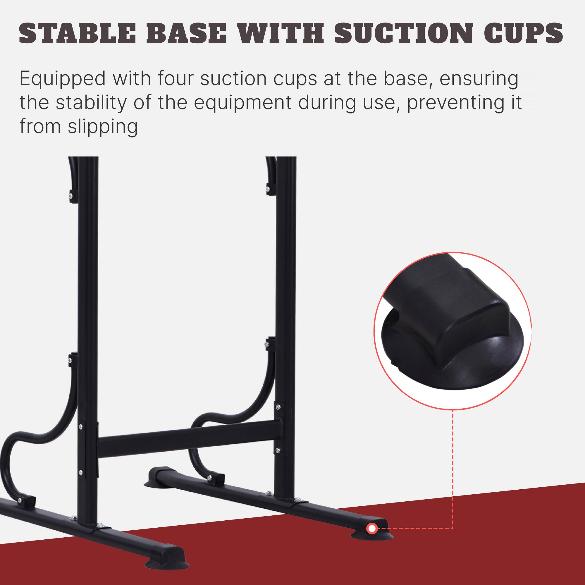 HOMCOM Steel Multi-Use Exercise Power Tower Pull Up Station Adjustable Height W/ Grips