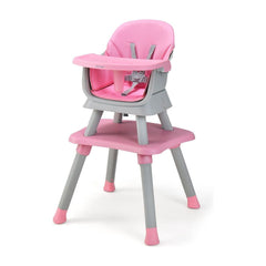 6-in-1 Baby High Chair in Pink