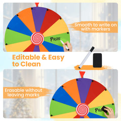 60 CM Portable and Height Adjustable Spinning Wheel with Folding Tripod Stand