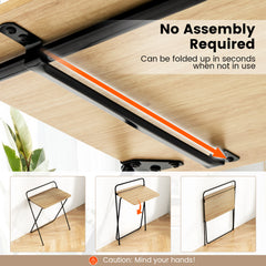 60CM Folding Computer Desk with Tablet Bracket-Natural