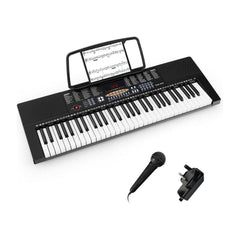 61-Key Electronic Keyboard Piano Portable Digital Piano with music stand and microphone