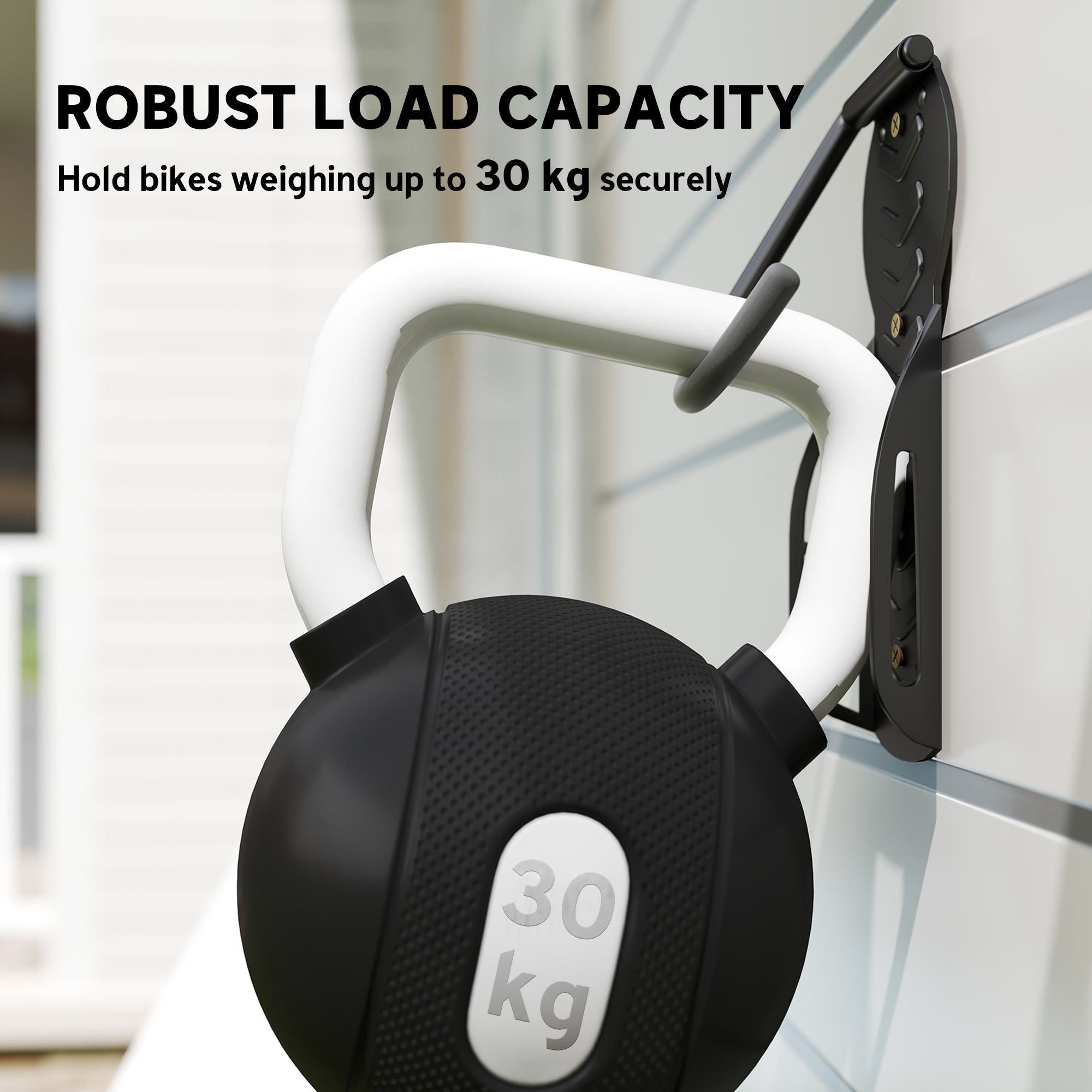 SPORTNOW 4 Pack Bike Rack, Wall Mounted Bicycle Hanger Hook, Foldable Garage Bike Wall Rack, Bicycle Storage Holder for Indoor Outdoor Use