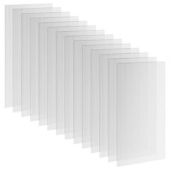 Outsunny 14 Pieces Polycarbonate Sheets, 121 x 61 x 0.4cm Twin-Wall Plastic Roofing Sheets, 10m Replacement Greenhouse Panels, Waterproof and UV Protection, Clear