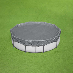 Bestway Pool Cover Ø6.1 Round Polyester Grey 3.05 m
