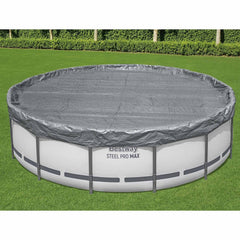 Bestway Pool Cover Ø6.1 Round Polyester Grey 4.57 m