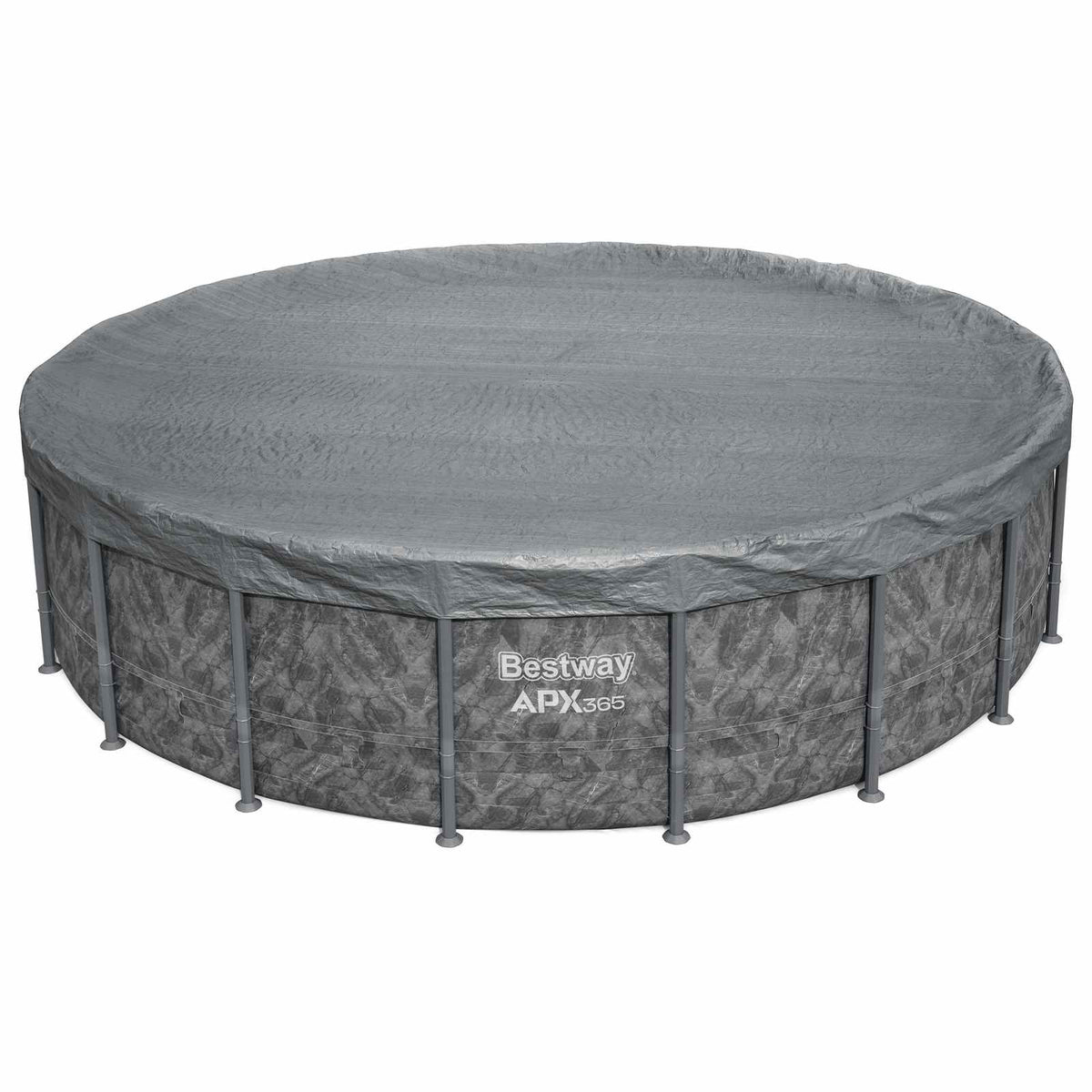 Bestway Pool Cover Ø6.1 Round Polyester Grey 5.49 m