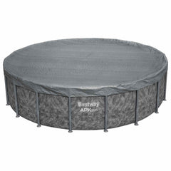 Bestway Pool Cover Ø6.1 Round Polyester Grey 5.49 m