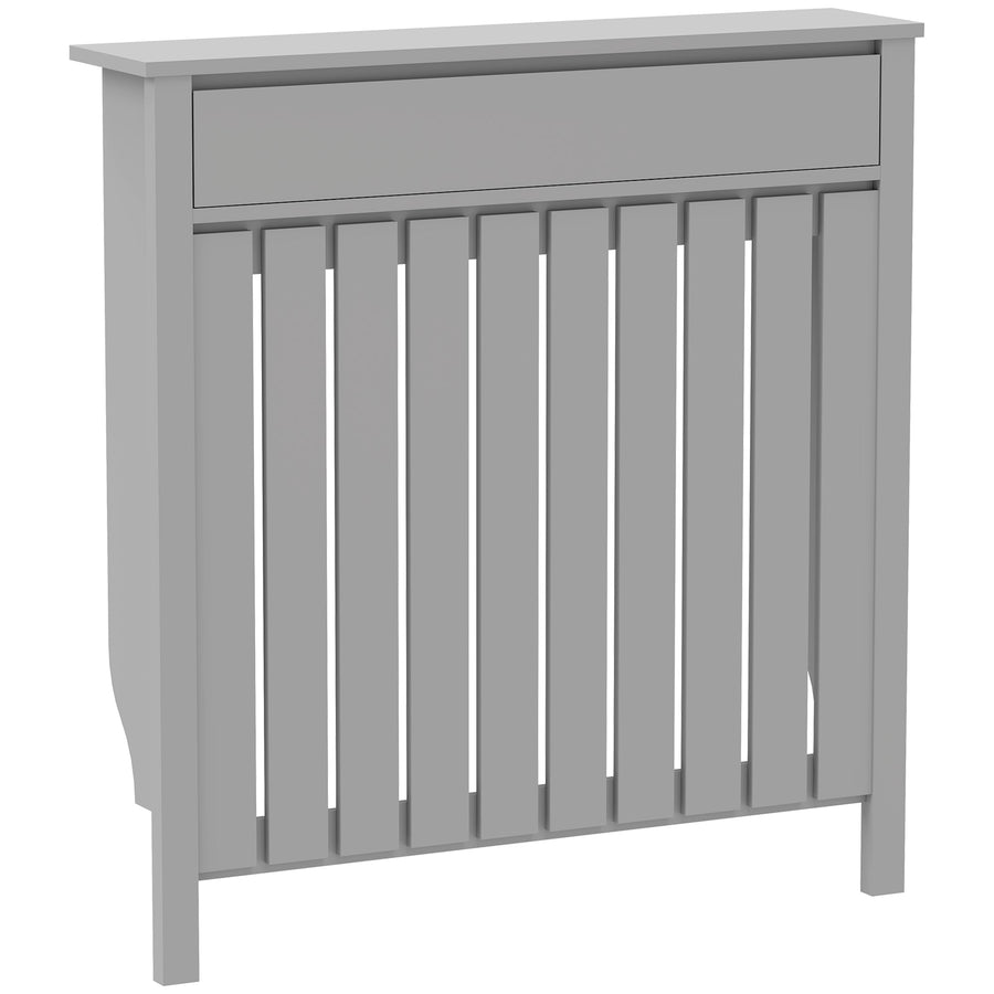 HOMCOM 93 x 88.5cm Rustic-Look Radiator Cover - Grey