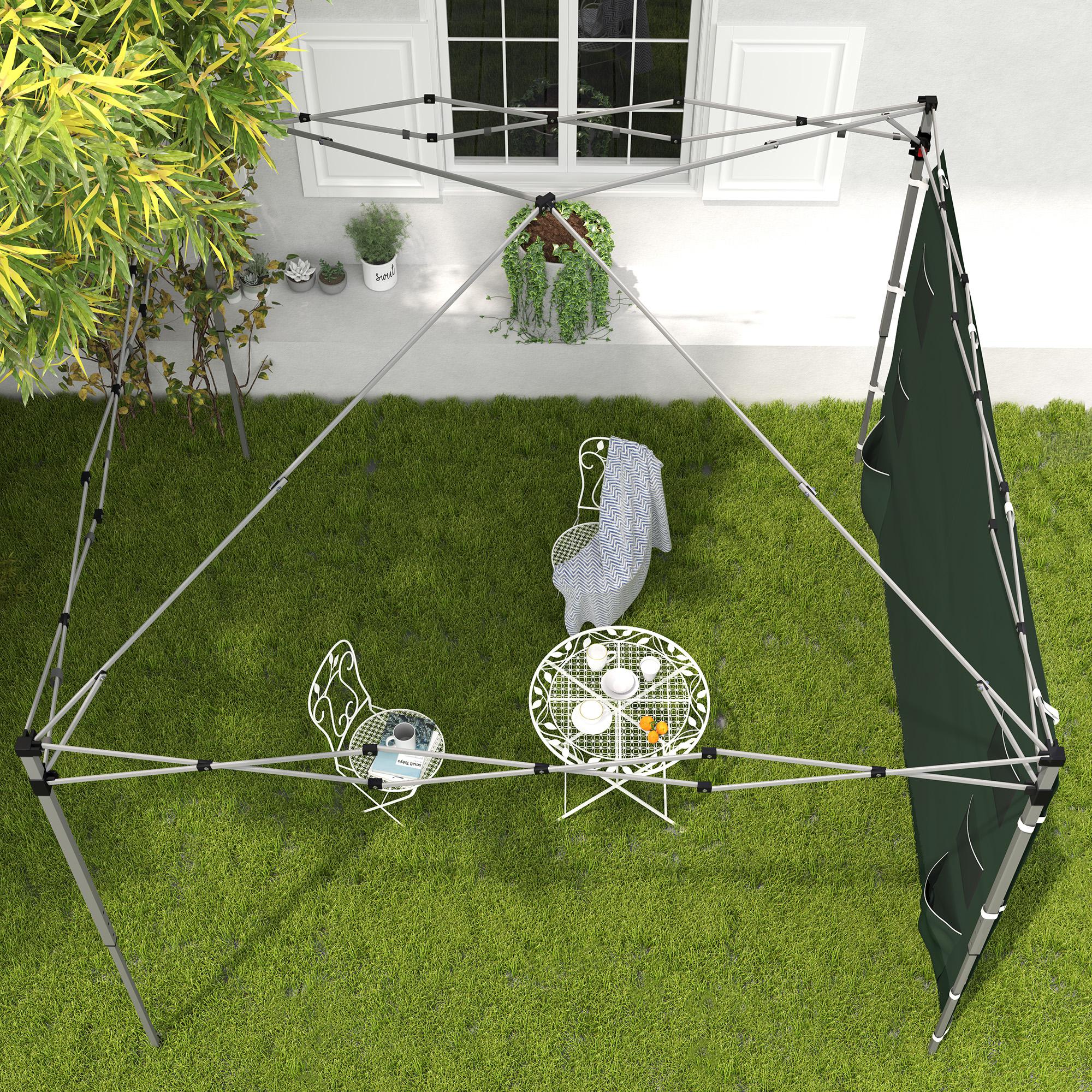 Outsunny 195 x 295cm Replacement Gazebo Sidewall - Green