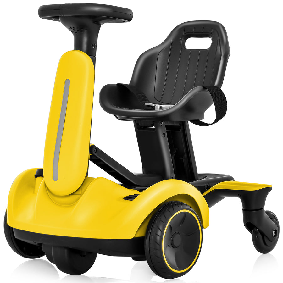 6V Electric Ride on Drift Car for Kids Aged 3-8 Years Old-Yellow