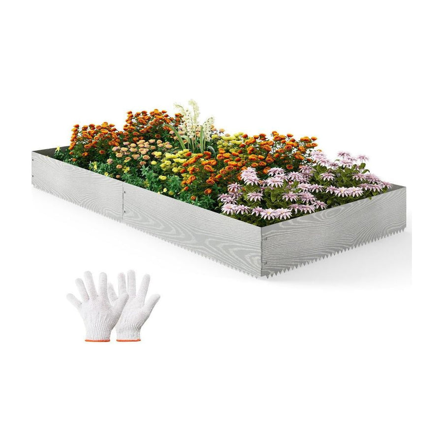 6-Pack 600 cm Galvanized Metal Landscape Edging for Lawn Yard