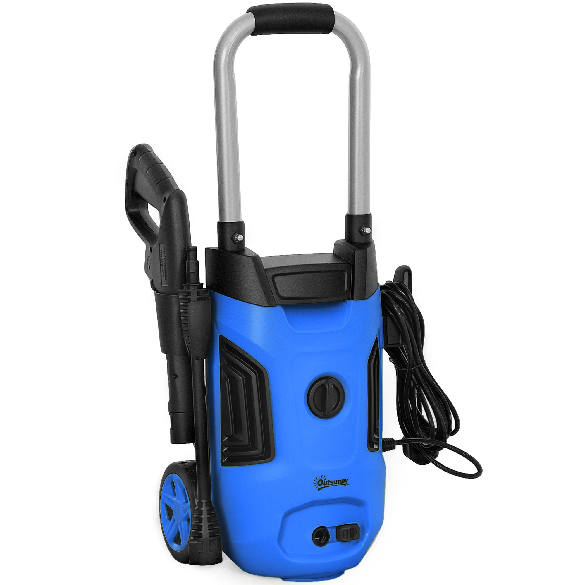 Outsunny 1800W 150-Bar Pressure Washer, with Adjustable Nozzle - Blue